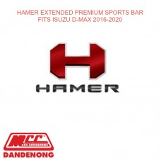 HAMER EXTENDED PREMIUM SPORTS BAR FITS ISUZU D-MAX 2016-2020